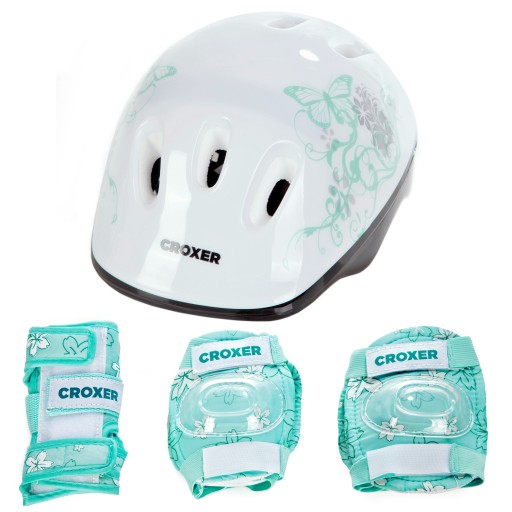 Мятный комплект CROXER Fiber Protectors M + Helmet M