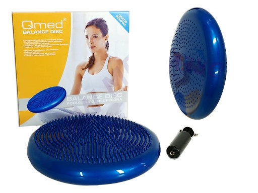 Dysk Qmed do siedzenia beret cwiczen z kolcami pom