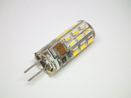 Лампа G4 24x LED 3WAT 230V силикон КАЧЕСТВО холод.