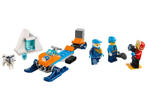 LEGO City Arctic Skuter śnieżny przyczepka 60191 Arktyczny zespół badawczy