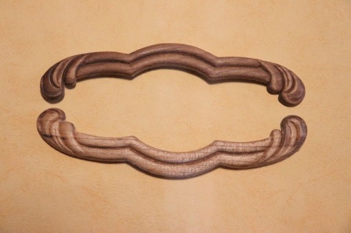 Dekor 14x3,5cm, ornament, sztukateria 2szt- D065