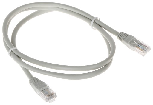 PATCHCORD RJ45/1.0-GREY kat.5e SZARY 1m ABCV