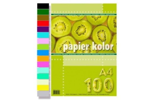 PAPIER KSERO KOLOR RÓŻOWY A4 100 ARKUSZY