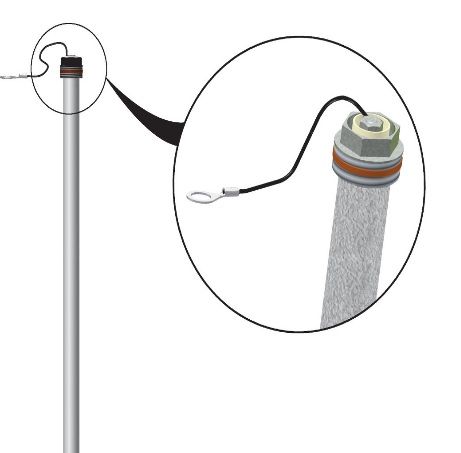 Anoda odizolowana 11/4 magnezowa 33x950 BIAWAR