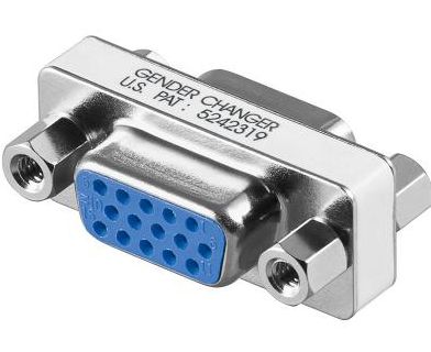 ZŁĄCZKA KABLI VGA D-SUB VGA FEMALE 15pin CZ-WA