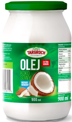 OLEJ KOKOSOWY NIERAFINOWANY EXTRA VIRGIN 900ML !