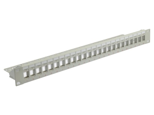 NEKU Patchpanel pusty RACK 19'' 24p UTP keystone