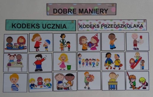 Kodeks przedszkolaka obrazki dla dzieci młodszych