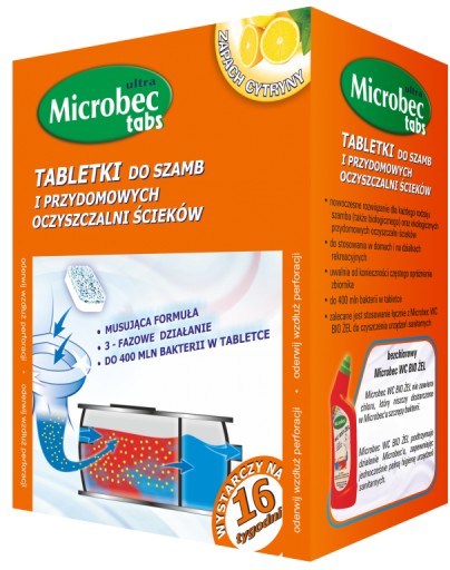 BROS MICROBEC SZAMBO I OCZYSZCZALNIA 16 TABLETEK