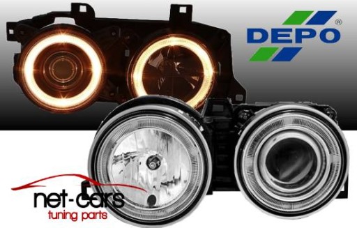 LAMPY REFLEKTORY FK BMW 3 E30 82-94 r ANGEL EYES