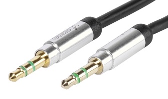 Markowy Kabel Mały Jack 3,5mm 0,8m GOLD 24K 99,99% OFC AUX Jakość Sklep