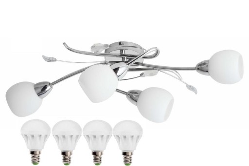 Lampa plafon Florida GRATIS 4xLED E14-30% 2 kolory