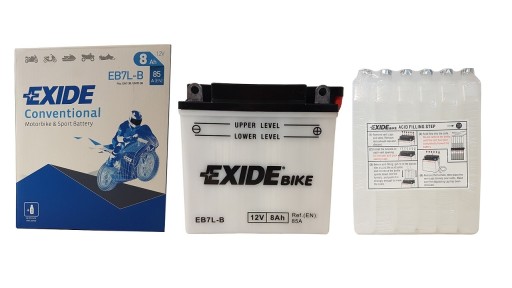 AKUMULATOR EXIDE MOTOCYKLOWY EB7L-B/YB7L-B