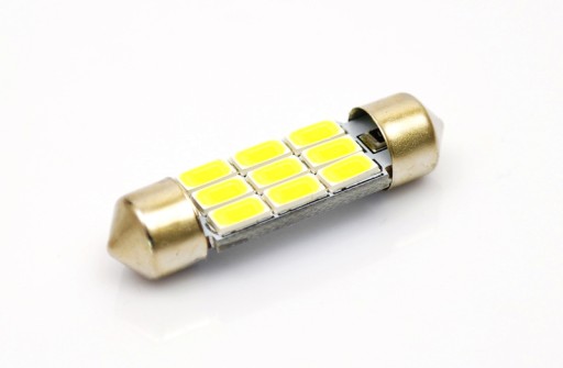 C5W 42 mm BIAŁA CIEPŁA LED 9 SMD 5630 C10W żarówka