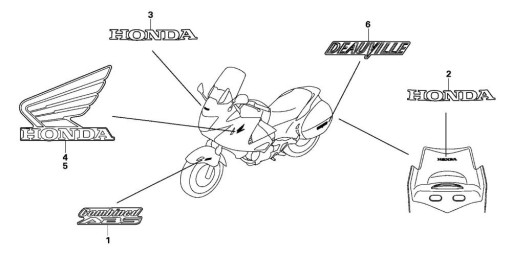 HONDA NT700V DEAUVILLE NAKLEJKA NA OWIEWKĘ NOWA