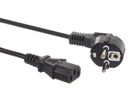 KABEL ZASILAJĄCY 3m 3PIN DO KOMPUTERA MONITORA VDE