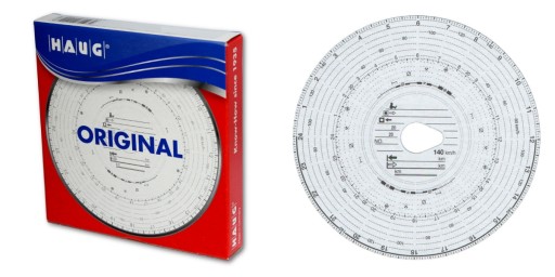Tarczki Tarcze do tachografu WYKRESÓWKI Haug 140 km/h Combi