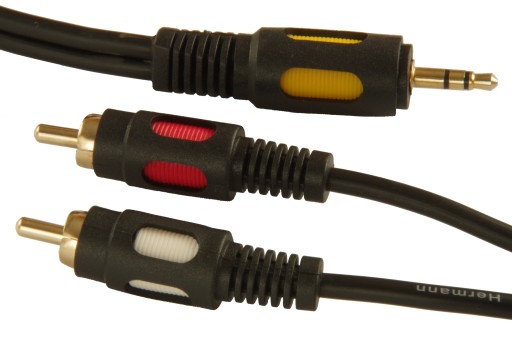 Kabel audio stereo Jack 3,5mm - 2 x RCA CINCH 10m