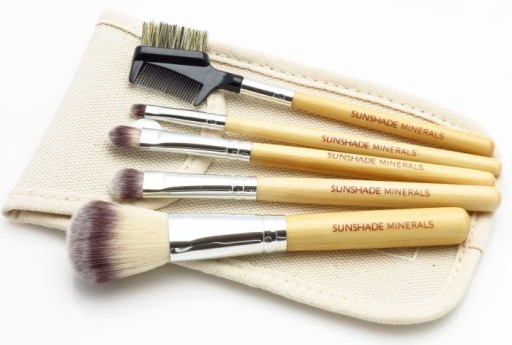 Pędzle do makijażu SUNSHADE MINERALS 5szt PROMOCJA