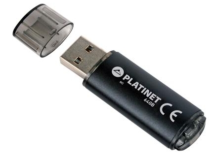Pendrive Aluminium USB 64GB Platinet X-DEPO + cena