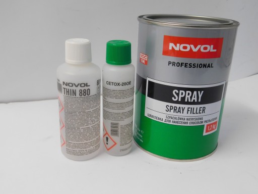 Szpachla Szpachlówka natryskowa spray 0,93 L Novol