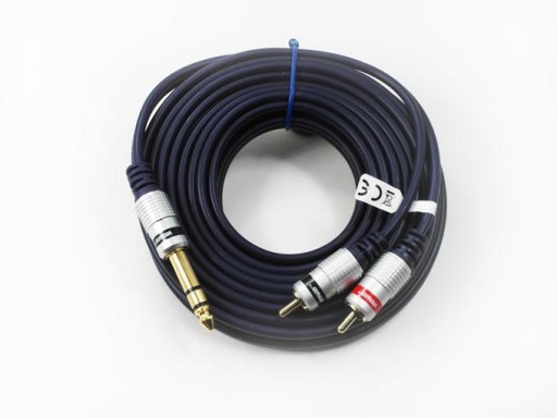 kabel przewód jack 6,3/ 2 rca chinch 3,0m VITALCO