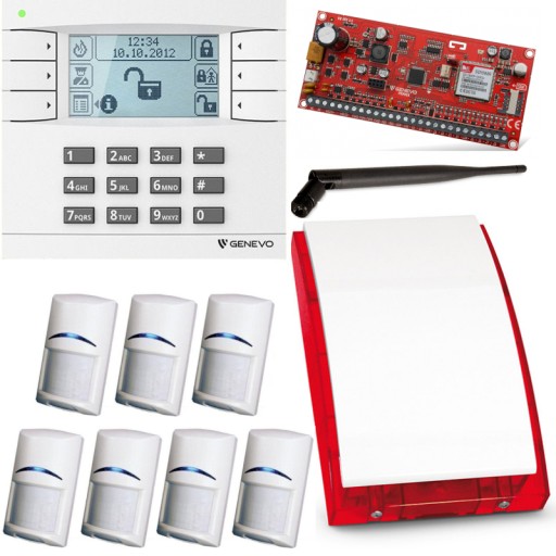 ALARM GENEVO PRiMA 64 LCD GSM SMS 7x BOSCH ANDROID