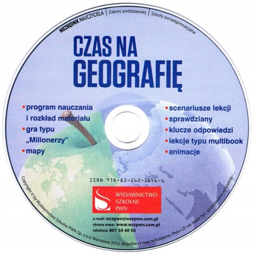 CZAS NA GEOGRAFIĘ książka nauczyciela na cd TESTY