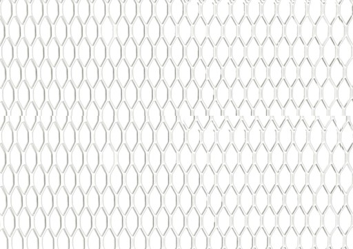 Siatka tuningowa SREBRNA ALUMINIOWA grill 100x25cm