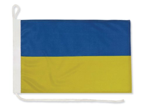 Flaga Ukraina na jacht 30x40 cm Bandera jachtowa żeglarska Ukrainy