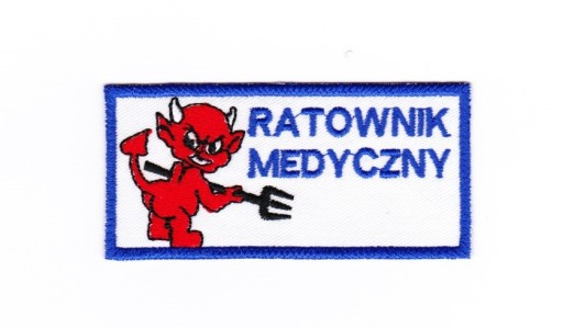 VAR Naszywka Ratownik Medyczny 9,5x 4,5 plakietka