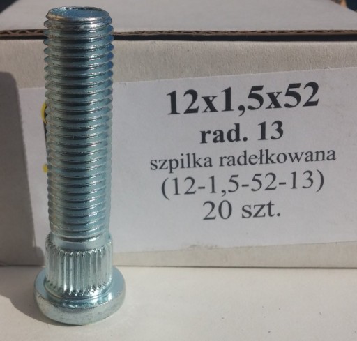 Szpilka 12x1,5x52 rad.13