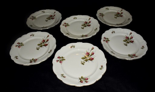 ROSENTHAL pompadour moosrose talerze pl obiad