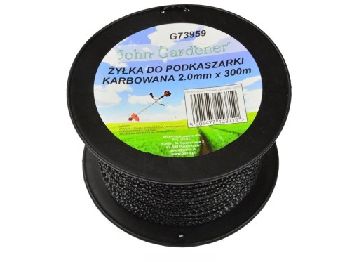 ŻYŁKA TNĄCA PODKASZARKI KOSY KARBOWANA 2,0MM 300M