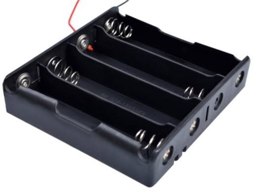 Koszyk na 4 baterie ogniwo - akumulator 18650 3,7V