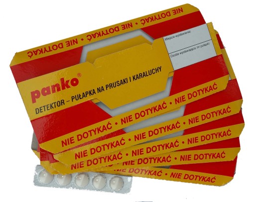 Pułapka na prusaki i karaluchy 5szt lep detektor