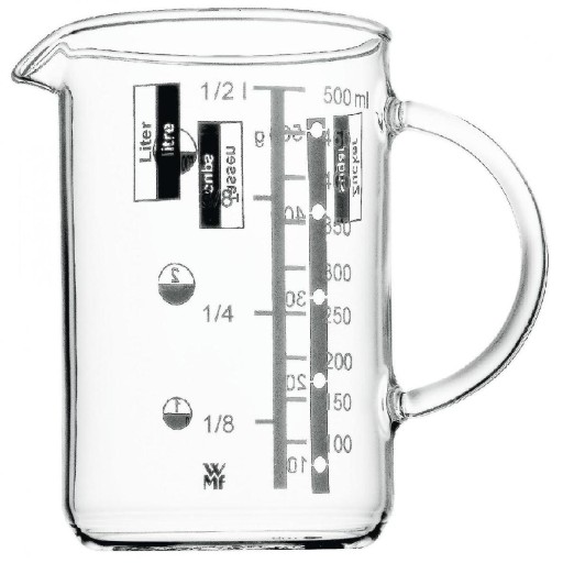 WMF Szklany dzbanek z miarką 0,5l ml, gramy