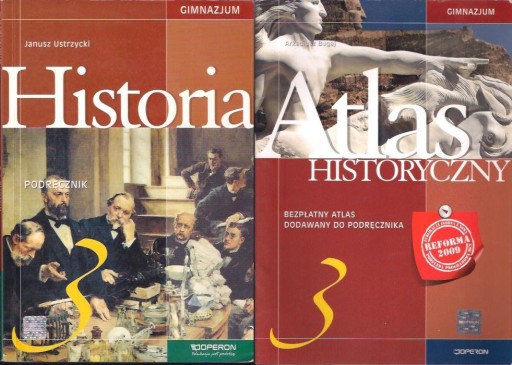 HISTORIA 3 / PODRĘCZNIK + ATLAS / J. USTRZYCKI