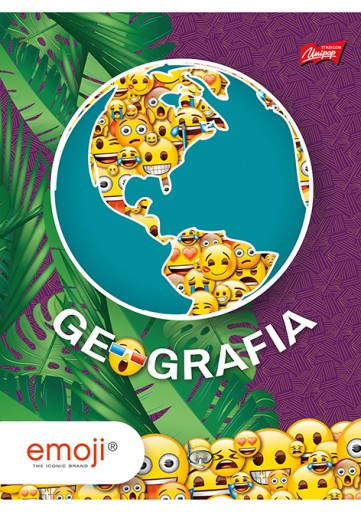 ZESZYT A5 PRZEDMIOTOWY EMOJI GEOGRAFIA UNIPAP 60 K