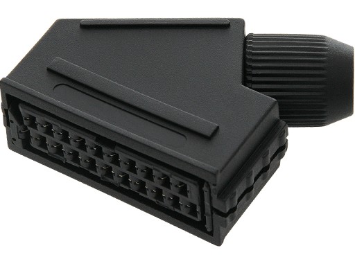 Gniazdo EURO SCART montowane na kabel 24h FV(0873)