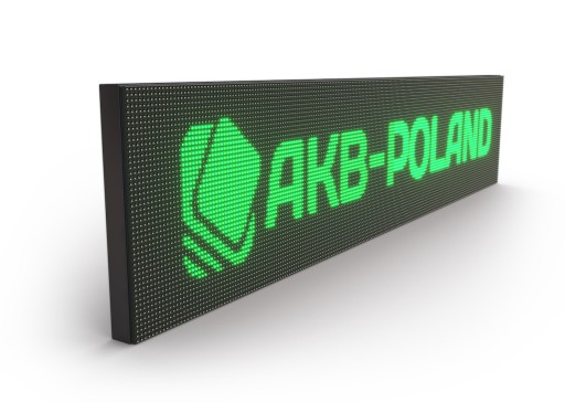 Reklama LED 128x16cm Wyświetlacz Tablica ZIELONA