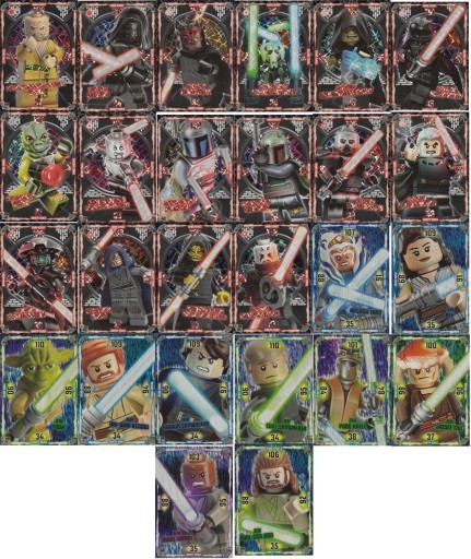 karty Lego Star Wars TCG ultra jedi czarne black