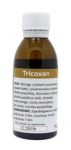 PIOMAR Tricoxan naturalny 60ml - na żółty guzek kokcydiozę histomonadozę