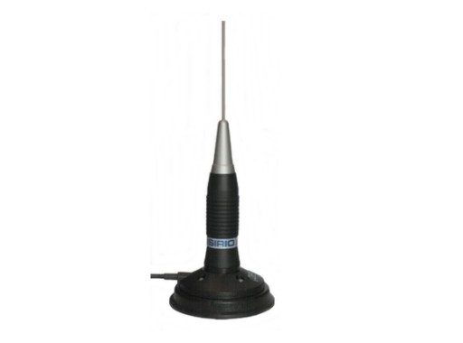 ANTENA CB AS-100 SIRIO DUŻY MAG 125 GUMOWA OSŁONA