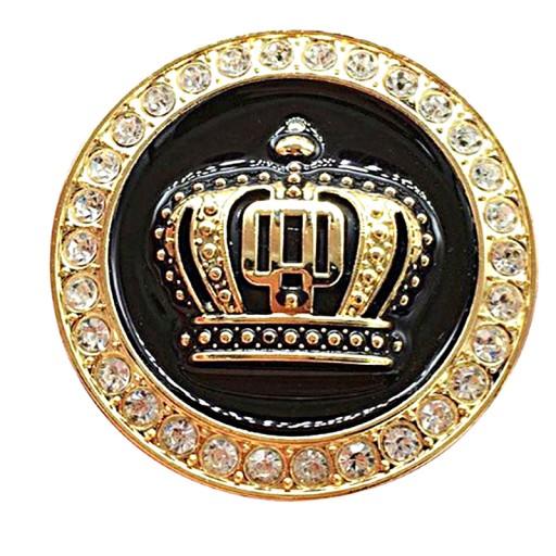 EMBLEMAT ZNACZEK PRZYLEPNY VIP korona metal 50mm