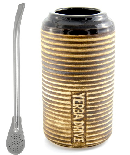 Matero Ceramiczne Yerba Drive Bombilla Yerba Mate