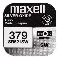 BATERIA SREBROWA MAXELL 379 SR521SW SR63 1.55V 16mAh