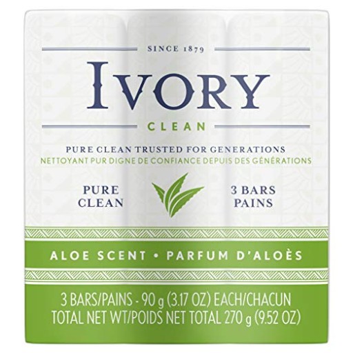 IVORY ALOE 3PAK 99,44% NATURALNE SUPER MYDŁA Z USA