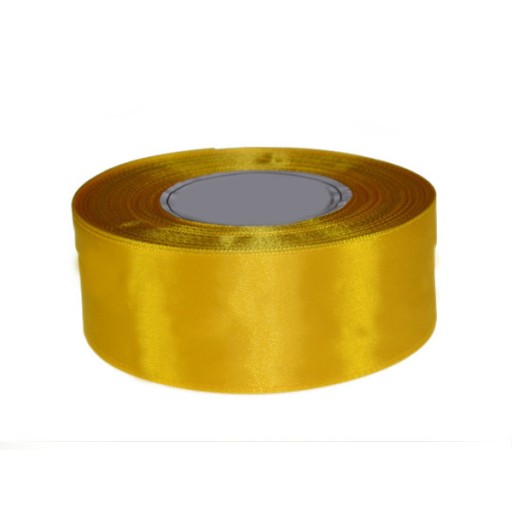 TASIEMKA Wstążka satynowe 38 mm ŻÓŁTY 8012 32m