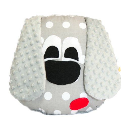 Poduszka pies minky bawełna 35x35 przytulanka